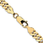 Load image into Gallery viewer, 10K Yellow Gold 6.1mm Flat Beveled Curb Chain