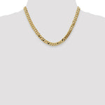 Load image into Gallery viewer, 10K Yellow Gold 7.25mm Flat Beveled Curb Chain