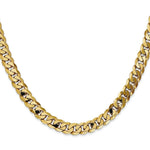 Load image into Gallery viewer, 10K Yellow Gold 7.25mm Flat Beveled Curb Chain