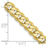 Load image into Gallery viewer, 10K Yellow Gold 7.25mm Flat Beveled Curb Chain