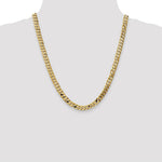 Load image into Gallery viewer, 10K Yellow Gold 7.25mm Flat Beveled Curb Chain
