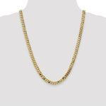 Load image into Gallery viewer, 10K Yellow Gold 7.25mm Flat Beveled Curb Chain