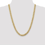 Load image into Gallery viewer, 10K Yellow Gold 7.75mm Flat Beveled Curb Chain
