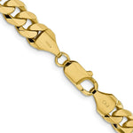 Load image into Gallery viewer, 10K Yellow Gold 8.25mm Flat Beveled Curb Chain