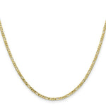 Load image into Gallery viewer, 10K Yellow Gold 2.2mm Figaro Link Chain Necklace