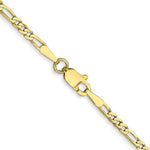 Load image into Gallery viewer, 10K Yellow Gold 2.2mm Figaro Link Chain Necklace