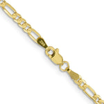 Load image into Gallery viewer, 10K Yellow Gold 3mm Figaro Link Chain Necklace