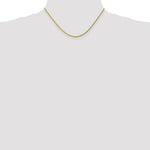 Load image into Gallery viewer, 10K Yellow Gold 2mm Handmade Diamond-cut Rope Chain Necklace
