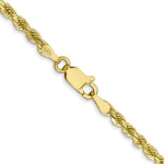 Load image into Gallery viewer, 10K Yellow Gold 2.75mm Handmade Diamond-cut Rope Chain Necklace