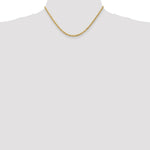 Load image into Gallery viewer, 10K Yellow Gold 3mm Handmade Diamond-cut Rope Chain Necklace