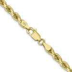 Load image into Gallery viewer, 10K Yellow Gold 4mm Handmade Diamond-cut Rope Chain Necklace