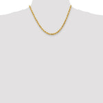 Load image into Gallery viewer, 10K Yellow Gold 4mm Handmade Diamond-cut Rope Chain Bracelet
