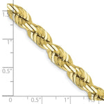 Load image into Gallery viewer, 10K Yellow Gold 7mm Handmade Diamond-cut Rope Chain Necklace