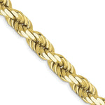 Load image into Gallery viewer, 10K Yellow Gold 8mm Handmade Diamond-cut Rope Chain Necklace