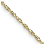 Load image into Gallery viewer, 10K Yellow Gold 1.35mm Carded Cable Rope Chain