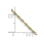 Load image into Gallery viewer, 10K Yellow Gold 1.35mm Carded Cable Rope Chain
