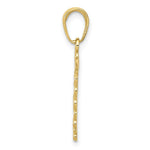 Load image into Gallery viewer, 10K Yellow White Gold Cadudeus Pendant