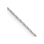 Load image into Gallery viewer, 10K White Gold Carded Cable Rope Chain Necklace