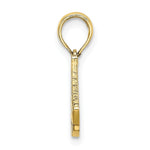 Load image into Gallery viewer, 10K Yellow Gold Polished Script Initial Charm Pendant