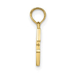 Load image into Gallery viewer, 10K Yellow Gold Polished Block Initial Charm Pendant