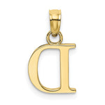 Load image into Gallery viewer, 10K Yellow Gold Polished Block Initial Charm Pendant
