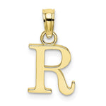 Load image into Gallery viewer, 10K Yellow Gold Polished Block Initial Charm Pendant