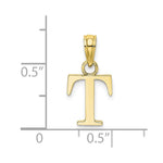 Load image into Gallery viewer, 10K Yellow Gold Polished Block Initial Charm Pendant