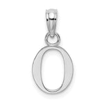 Load image into Gallery viewer, 10K White Gold Polished Block Initial Charm Pendant