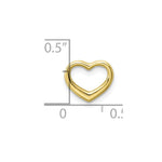Load image into Gallery viewer, 10K White Yellow Rose Gold Polished Mini Floating Heart Slide