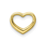 Load image into Gallery viewer, 10K White Yellow Rose Gold Polished Mini Floating Heart Slide