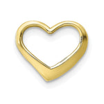 Load image into Gallery viewer, 10K White Yellow Rose Gold Floating Heart Charm Pendant