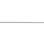 Load image into Gallery viewer, 10K White Gold Carded Rhodium-plated 0.70mm Rope Chain Necklace