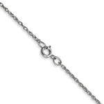 Load image into Gallery viewer, 10k White Gold .95mm Carded Cable Rope Chain