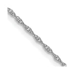 Load image into Gallery viewer, 10k White Gold .95mm Carded Cable Rope Chain