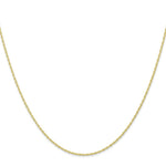 Load image into Gallery viewer, 10K Yellow Gold Carded Cable Rope Pendant Chain Necklace
