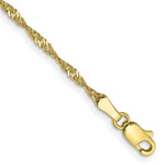 Load image into Gallery viewer, 10K Yellow Gold 1.85mm Singapore Chain Bracelet