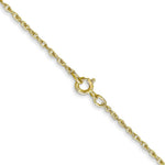 Load image into Gallery viewer, 10K Yellow Gold .8mm Lite-Baby Rope Chain Necklace
