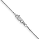 Load image into Gallery viewer, 10K White Gold .7mm Box Chain Necklace