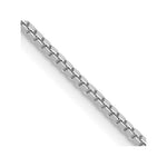 Load image into Gallery viewer, 10k White Gold 1.1mm Box Chain