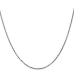 Load image into Gallery viewer, 10k White Gold 1.30mm Box Chain