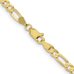 Load image into Gallery viewer, 10K Yellow Gold 4mm Light Figaro Link Chain Necklace