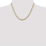 Load image into Gallery viewer, 10K Yellow Gold 4.5mm Light Figaro Link Chain Necklace