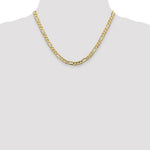 Load image into Gallery viewer, 10K Yellow Gold 5.25mm Light Figaro Link Chain Necklace