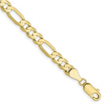 Load image into Gallery viewer, 10K Yellow Gold 5.25mm Light Figaro Link Chain Bracelet