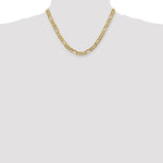 Load image into Gallery viewer, 10K Yellow Gold 6mm Light Figaro Link Chain Necklace