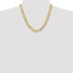 Load image into Gallery viewer, 10K Yellow Gold 8.75mm Light Figaro Chain Necklace