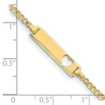 Load image into Gallery viewer, 10K Yellow Gold Flat Curb Link ID Bracelet