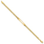 Load image into Gallery viewer, 10K Yellow Gold Flat Curb Link ID Bracelet