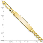 Load image into Gallery viewer, 10K Yellow Gold Figaro Link ID Bracelet