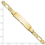 Load image into Gallery viewer, 10K Yellow Gold Figaro Link ID Bracelet